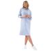 Plus Size Women's Hooded Sweatshirt Dress by ellos in Periwinkle Mist (Size 18/20)