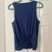 J. Crew Tops | Nwt Jcrew Vintage Cotton Knot-Back Tank Top | Color: Blue | Size: M