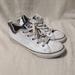 Converse Shoes | Converse All Star 637664c White Leather Gray Sneakers Junior Size 3 / 35 | Color: White | Size: 3g