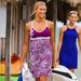 Athleta Swim | Athleta Shorebreak Sun Dress Floral Purple Xs 903729 | Color: Purple/White | Size: Xs