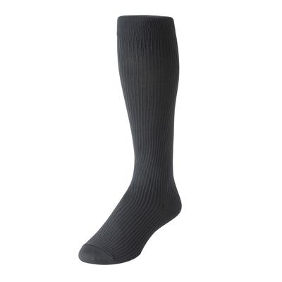 Over-the-Calf Compression Silver Socks by KingSize in Charcoal (Size 2XL)