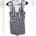 Zara Dresses | New Zara Trafaluc Collection | Cute Striped Sleeveless Dress /W Side Cutouts | Color: Blue/White | Size: M