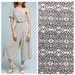 Anthropologie Pants & Jumpsuits | Anthropologie Maeve One Shoulder Ruffle Crop Pockets Jumpsuit Wide-Leg Jamie Xl | Color: Black/Cream | Size: Xl