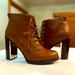 Torrid Shoes | Brown High Heel Ankle Boots By Torrid 11.5w | Color: Brown | Size: 11.5