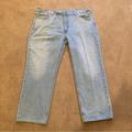 Levi's Jeans | Levis 541 Athletic Fit Tapered Leg Jeans Sz 42x32 Light Wash Blue Stretch Denim | Color: Blue/Red | Size: 42