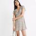 Madewell Dresses | Madewell Silk Floral Ruffle V Neck Mini Dress | Color: Blue/Cream | Size: 10