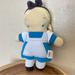 Disney Toys | Disney Alice In Wonderland Pook-A-Looz Plush Stuffed Fleece Doll Toy 12in | Color: Blue/White | Size: Os