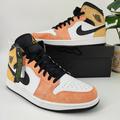 Nike Shoes | Nike Men's Air Jordan 1 Mid Flight Club Magic Ember Sundial Shoes Size 12 | Color: Orange | Size: 12