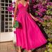 Zara Dresses | Nwot Zara Fuchsia Maxi Dress Sz Xs | Color: Pink | Size: Xs