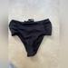 Zara Swim | Nwot Zara High Waisted Swim Bottoms | Color: Black | Size: S
