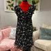 Converse Dresses | Converse One Star Floral Ruffle Dress Size S | Color: Black/White | Size: S