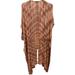 Free People Swim | Free People Bronze Tie Dye Shimmer Crochet Kimono Maxi Kaftan Duster Coverup | Color: Brown/Pink | Size: One Size