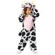 Amscan 9916829 - Unisex World Book Day Cow Hooded Jumpsuit Kids Fancy Dress Costume Age: 4-6yrs
