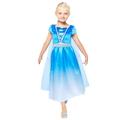 Amscan 9918359 - Girls Blue Ice Princess Dress with Cape Kids Fancy Dress Costume Age: 4-6yrs