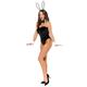 Amscan 9918965 - Women's Tuxedo Bunny Bodysuit with Collar Cuffs & Headband Adults Fancy Dress Costume Size: 8-10