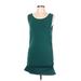 Zenana Casual Dress - Sheath: Green Solid Dresses - Women's Size Large