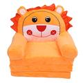 TOPINCN Foldable Kids Sofa, Toddler Chair Kids Sofa Toddler Sofa Kids Couch Soft Cartoon Animal Toddler Couch Bed, 2 in 1 Flip Out Couch Mini Recliner Chair Girls Boys