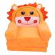 TOPINCN Foldable Kids Sofa, Toddler Chair Kids Sofa Toddler Sofa Kids Couch Soft Cartoon Animal Toddler Couch Bed, 2 in 1 Flip Out Couch Mini Recliner Chair Girls Boys