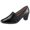 Hochfrontpumps ARA "VERONA", Damen, Gr. 3 (35,5), schwarz, Lacksynthetik, Reptilienprägung, glänzend, elegant, Schuhe Hochfrontpumps Trotteur, Abendschuh, Trichterabsatz, Festtagsschuh, mit Reptilienprägung