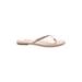 Fabletics Flip Flops: Tan Print Shoes - Women's Size 10 - Open Toe