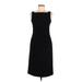 Max Mara Studio Casual Dress - Sheath High Neck Sleeveless: Black Print Dresses - Women's Size 6
