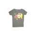 Carter's Short Sleeve T-Shirt: Gray Marled Tops - Kids Girl's Size 7