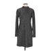 Versona Casual Dress - Sweater Dress: Gray Marled Dresses - Women's Size Medium