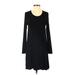 Madewell Casual Dress - Shift: Black Solid Dresses - Women's Size Small