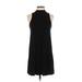 Topshop Casual Dress - Shift: Black Solid Dresses - Women's Size 0