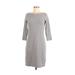 Gap Casual Dress - Sheath: Gray Print Dresses - Women's Size Small
