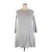 Fortune + Ivy Casual Dress - Sweater Dress: Gray Marled Dresses - Women's Size 2X-Large