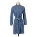 Madewell Casual Dress - Shirtdress: Blue Dresses - Women's Size X-Small