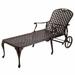 Summer Classics Provance 78.38" Long Reclining Single Chaise w/ Cushions Metal in Black | 41.75 H x 31 W x 78.38 D in | Outdoor Furniture | Wayfair
