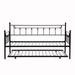 August Grove® Brijesh Daybed Metal in Black | 41.6 H x 41.3 W x 77.5 D in | Wayfair A4133E798B524129B26DA9A1F67CEC51