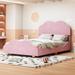 Gemma Violet Chambless Platform Bed Wood & /Upholstered/Velvet in Pink | 39.4 H x 56.3 W x 78.1 D in | Wayfair 3067718AB33F454DBD73D213C19A3A99