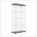 Latitude Run® Caline Glass Curio Cabinet in Black | Wayfair A1A50683D6DB40F598F4B066C59D9656