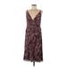 Fame And Partners Cocktail Dress - Wrap: Burgundy Dresses - Women's Size 8