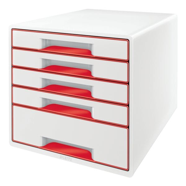 Leitz Schubladenbox »WOW Cube 5214« rot, 28.7x27x36.3 cm Image