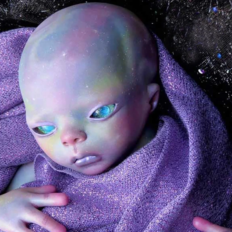 Kit bambola rinata non verniciata non finita da 15 pollici Imani Alien Baby Premie Sise Kit vuoto realistico morbido al tatto con corpo in tessuto