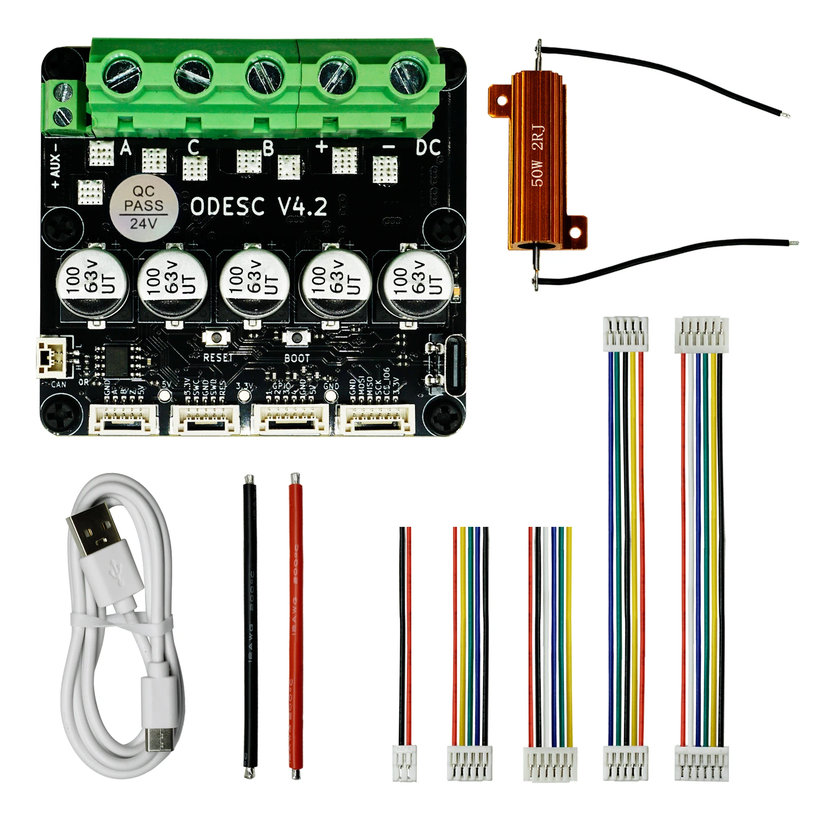 SEQURE ODESC V4.2 Bürstenloser Servomotor-Controller, Maschinenteile basierend auf ODrive3.6 Upgrade, kompatibel mit Odrivetool FOC BLDC Image
