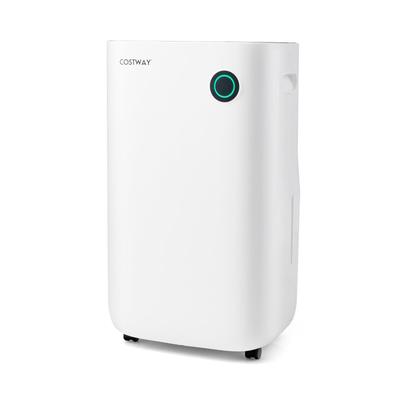 4500 Sq. Ft Dehumidifier with 5 Modes and 3-Color Indicator Light-White - 13.5" x 9.5" x 22.5"