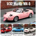 1/32 Mazda MX-5 Miniatur Druckguss mx5 Roadster Spielzeug auto Modell Sound & Licht Türen zu öffnen