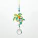 Woodstock Wind Chimes for Outside Garden Patio Porch and Outdoor Decor 4 Multicolor Crystal Dreams Turtle CDT