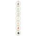 Seven-color Wind Chime Good Luck Hanger Chakra Stones Hanging Ornament Decorations for Home Vintage New Year Pendant Window