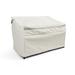 Covermates Outdoor Patio Bench Cover - Premium Polyester Weather Resistant Drawcord Hem Seating and Chair Covers-Stone
