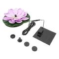 Solar Fountain Floating Faux Simulation Pond Flower Outdoor Decor Artificial Lily Pads