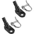 PHANY Angled Bike Trailer Hitch Coupler for Most Bike Trailers 2 Bike Trailer Hitch Coupler for Kids Dogs Bicycle Accessory Black