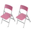 2 Pcs Tiny House Recliner Dollhouse Folding Chair Miniature Armchairs Furniture Miniture Child