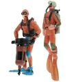 Diver Model Toy Soldier Decoraciones Para Salas Casa Household Underwater Adventurer Figure 2 Pcs