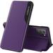 Luxury Flip Case for Samsung Galaxy S22+ Plus (Not S22) Premium PU Leather Smart Sleep/Wake Up Function Smart View Window Business Phone Case for Samsung Galaxy S22+Plus BX BX Purple